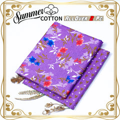 2 Piece – Cotton Digital Print Suit ( Design A-21)