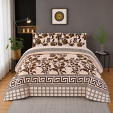 PRINTED PURE COTTON BEDSHEET - 3 PCS
