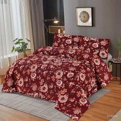 SIGNATURE PRINTED PURE COTTON BEDSHEET SET - 3 PCS
