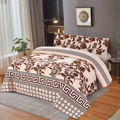 PRINTED PURE COTTON BEDSHEET - 3 PCS