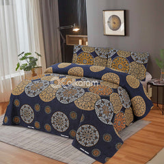 PREMIUM PRINTED PURE COTTON BEDSHEET - 3 PCS