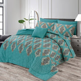 Premium Summer King Size Comforter Set - 7-Piece