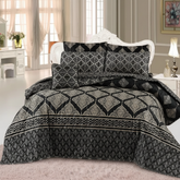 Black Gold Diamond Comforter - Straight