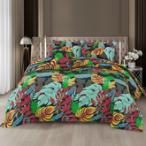 Black Tropical Leaf - Straight
