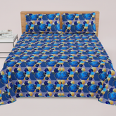 Blue Gold Hexagon - Extra Straight