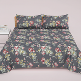 Dark Grey Vintage Rose - Straight