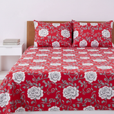 Red White Grey Rose - Straight