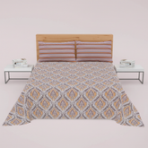 White Gold Paisley Stripe - Straight