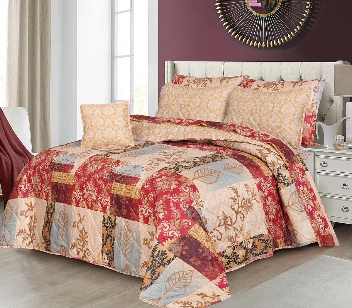 Premium Summer King Size Comforter Set - 7-Piece