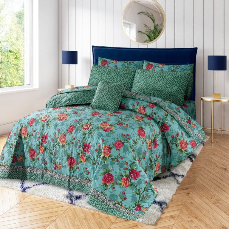 Premium Summer King Size Comforter Set - 7-Piece