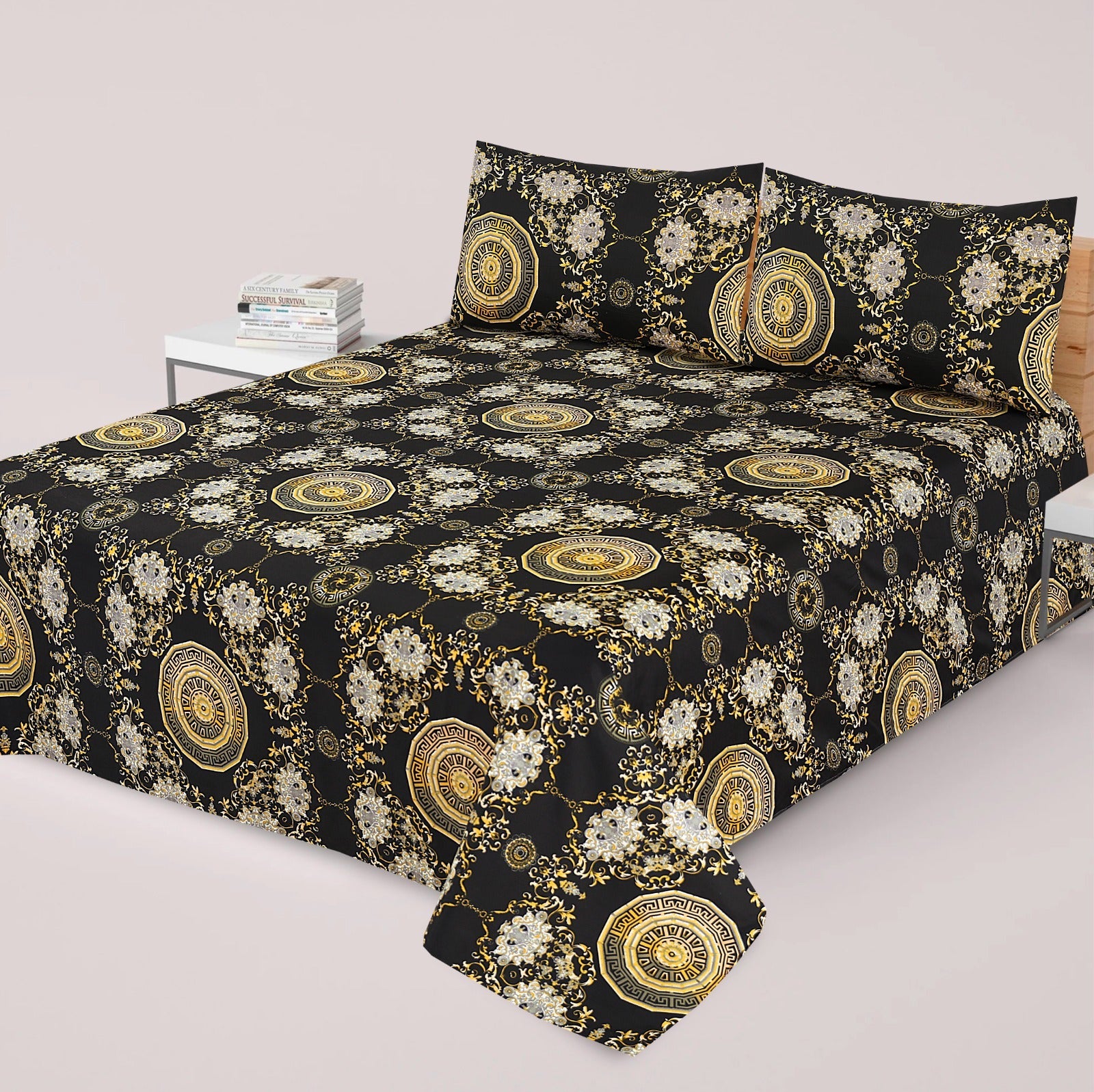 3 Pcs Bed sheet A-87