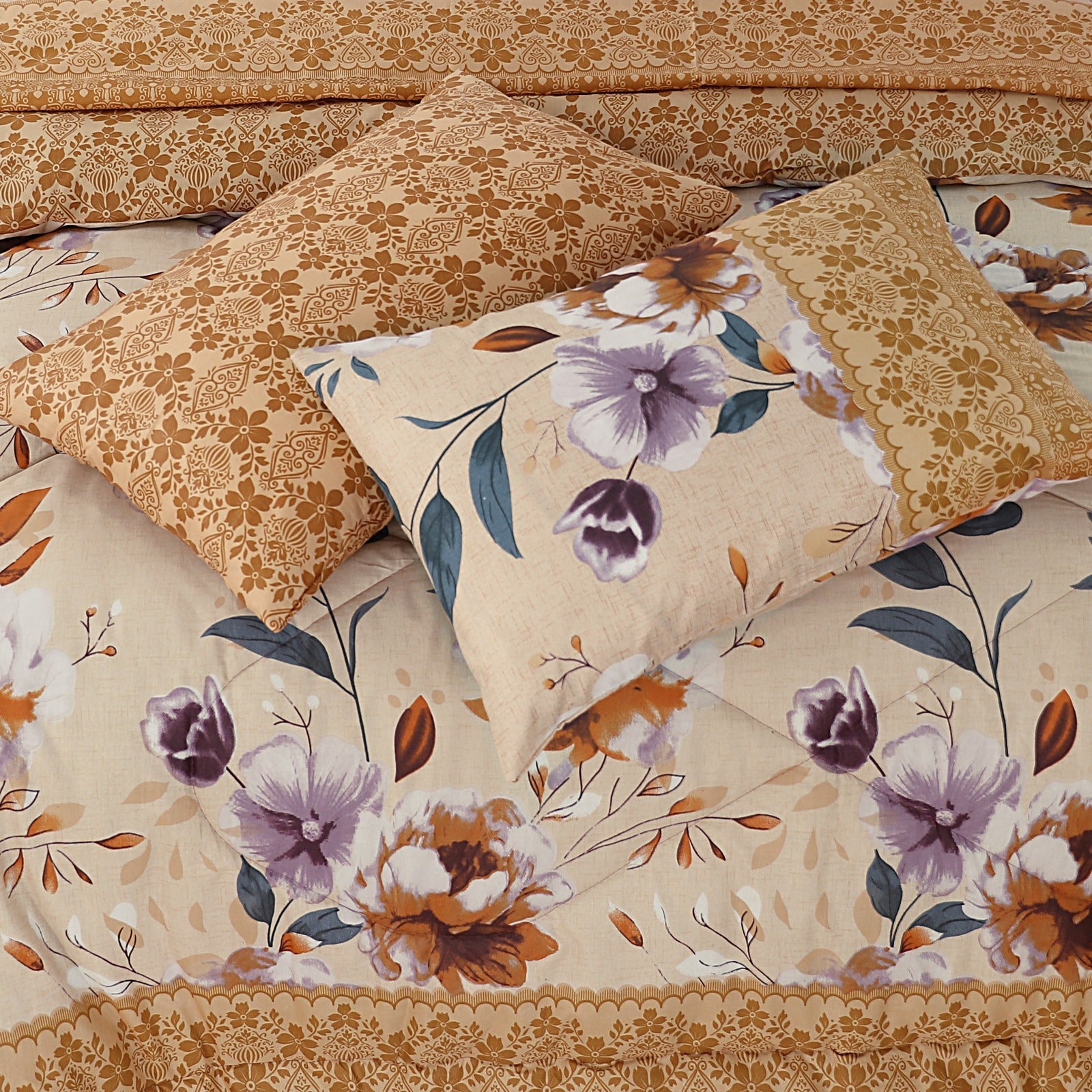 Premium Summer King Size Comforter Set - 7-Piece