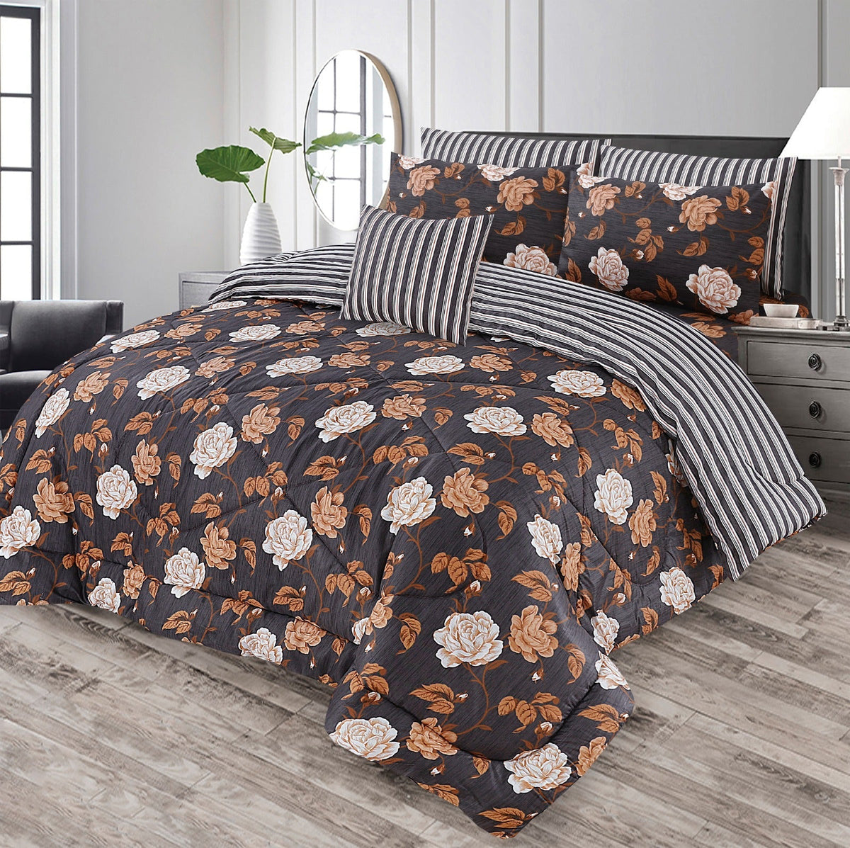 Premium Summer King Size Comforter Set - 7-Piece
