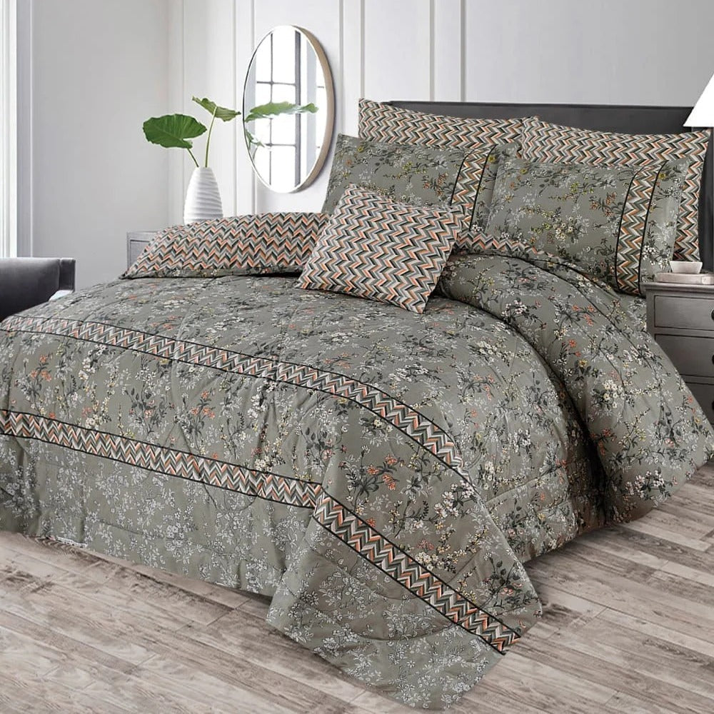 Premium Summer King Size Comforter Set - 7-Piece N27