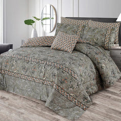 Premium Summer King Size Comforter Set - 7-Piece N27