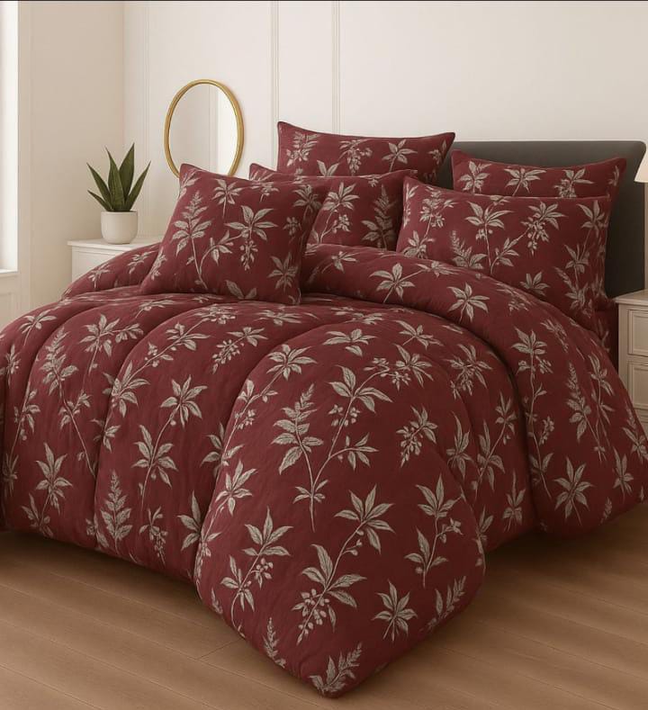 Premium Summer King Size Comforter Set - 7-Piece