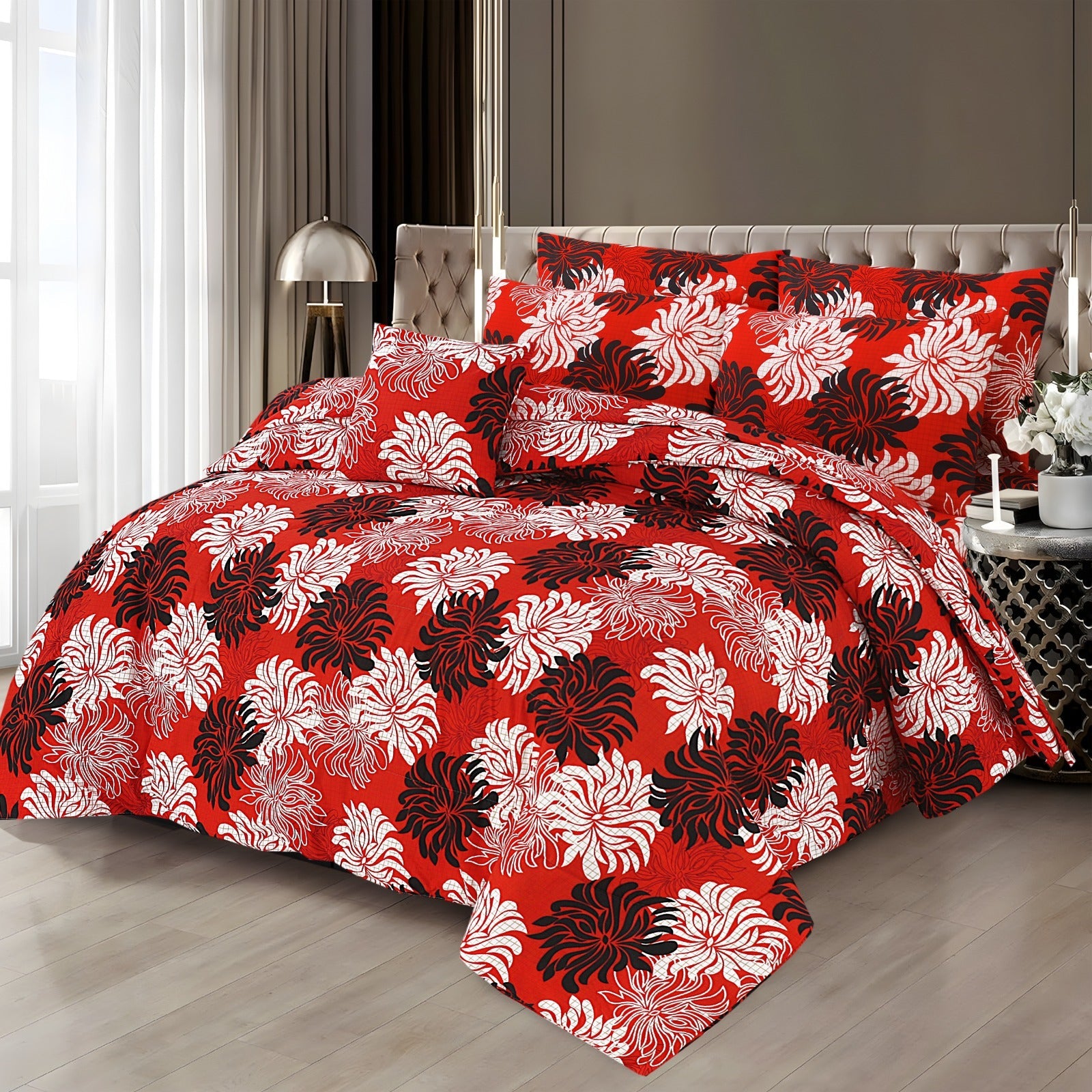 Premium Summer King Size Comforter Set - 7-Piece