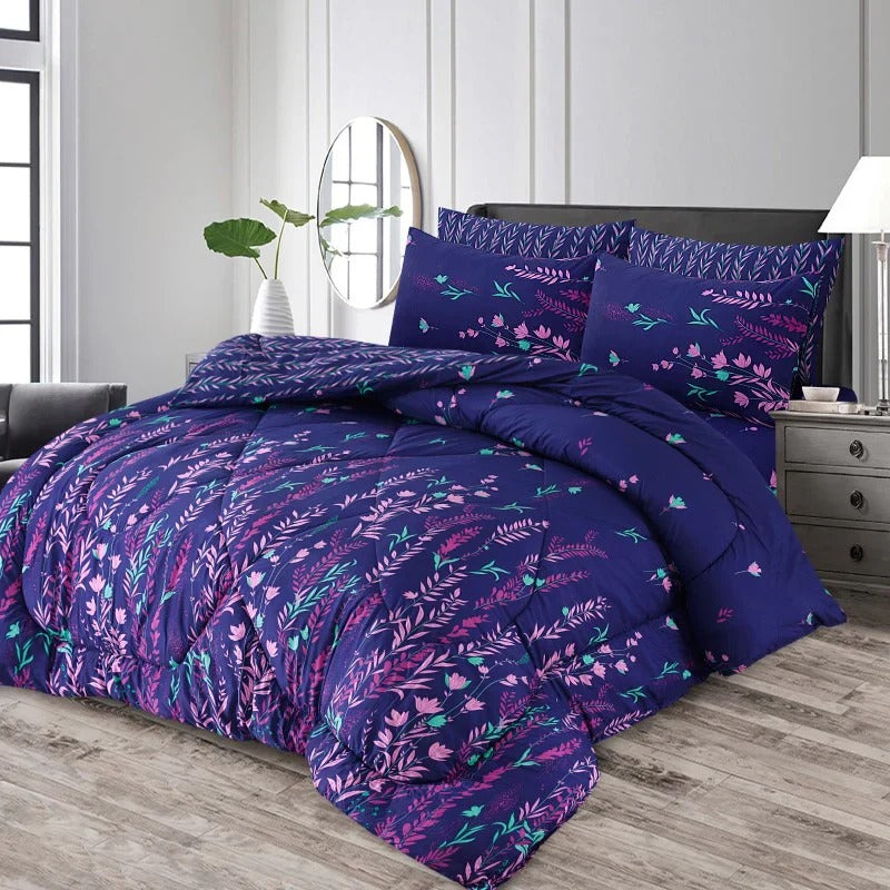 Premium Summer King Size Comforter Set - 7-Piece