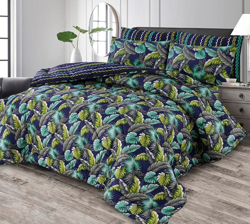 Premium Summer King Size Comforter Set - 7-Piece
