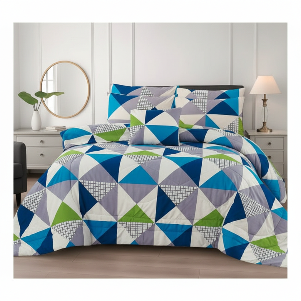 Blue Green Triangle - Straight