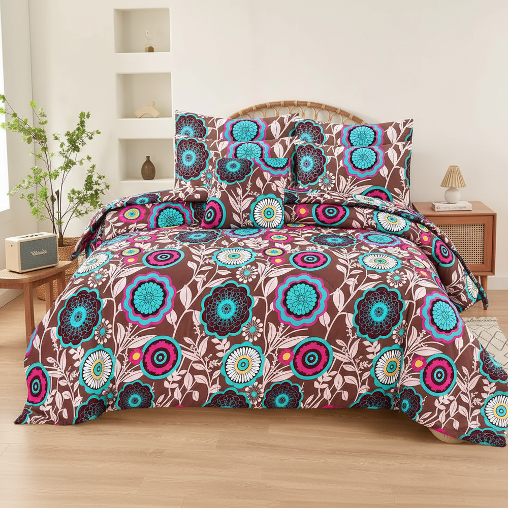 Brown Teal Mandala - Straight
