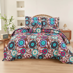 Brown Teal Mandala - Straight