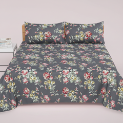 Dark Grey Vintage Rose - Straight