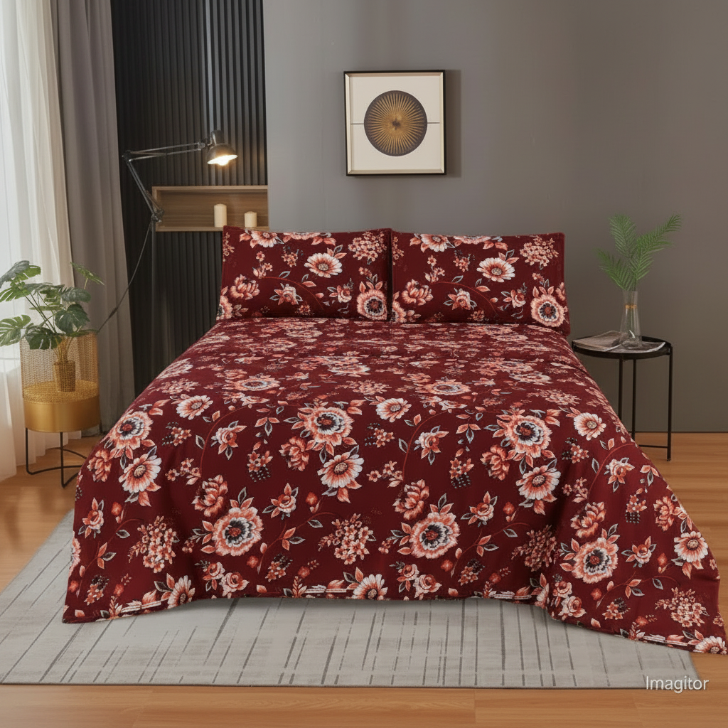 Dark Maroon Pink Peony - Remake