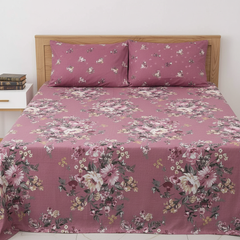 Dusty Mauve Vintage Garden - Straight
