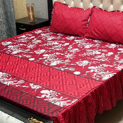 Frill King Size Bed Sheet Set-09