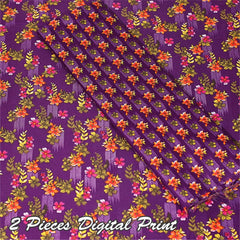 2 Piece – Cotton Digital Print Suit ( Design A-16)