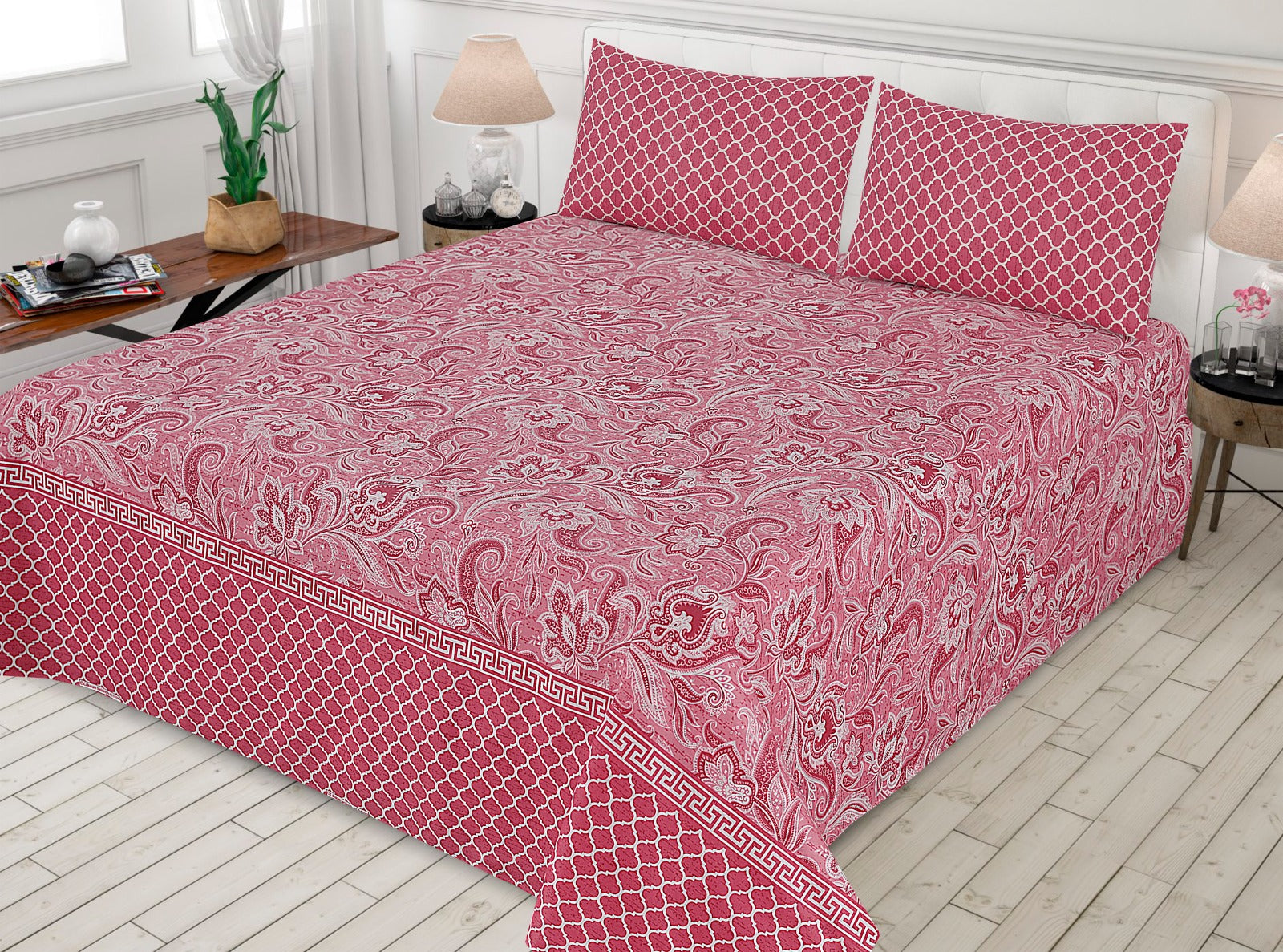 3 Pcs Bed sheet N-04