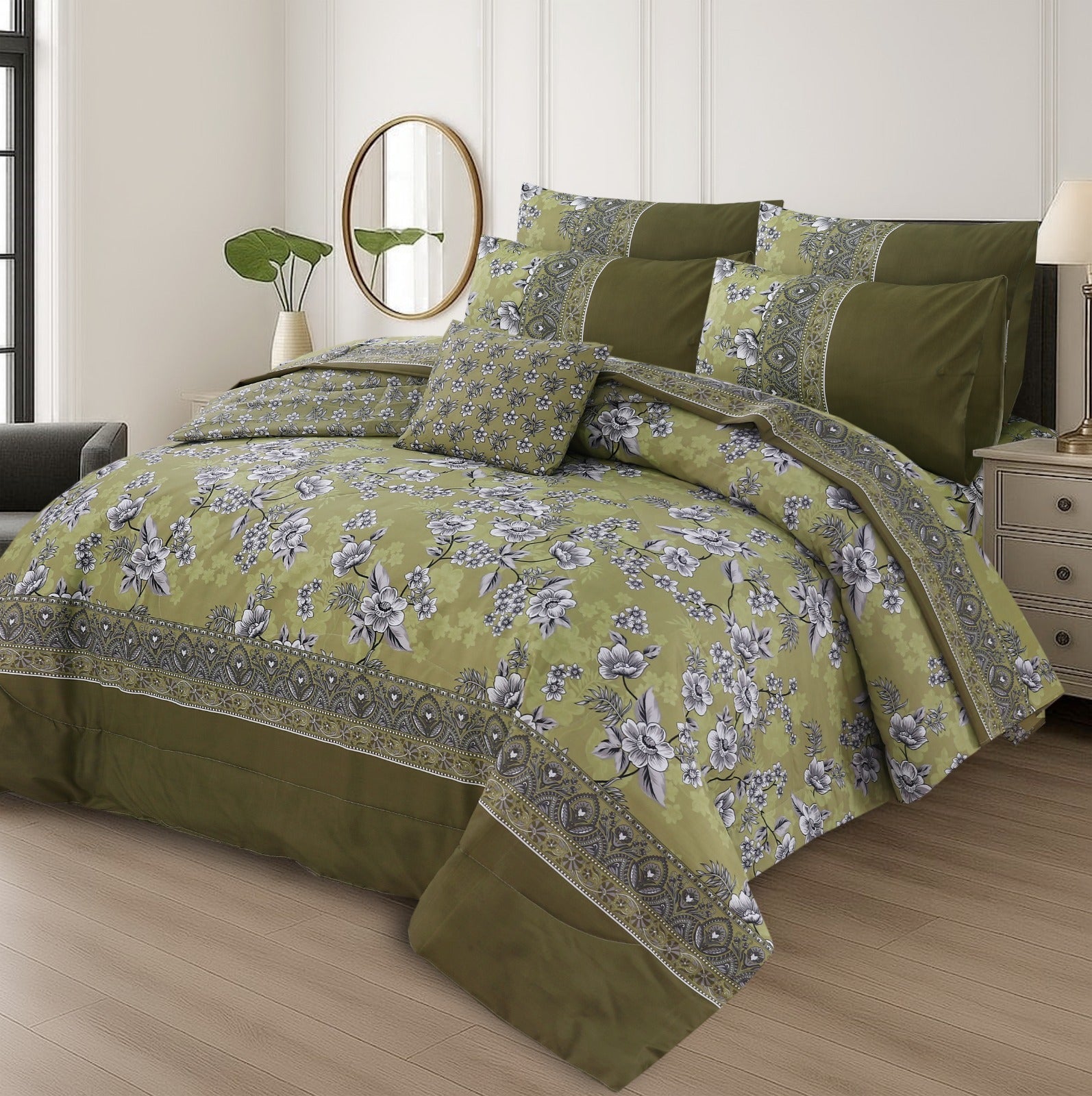 Premium Summer King Size Comforter Set - 7-Piece M2