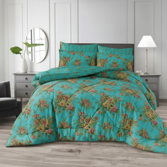 Turquoise Floral - More Straight
