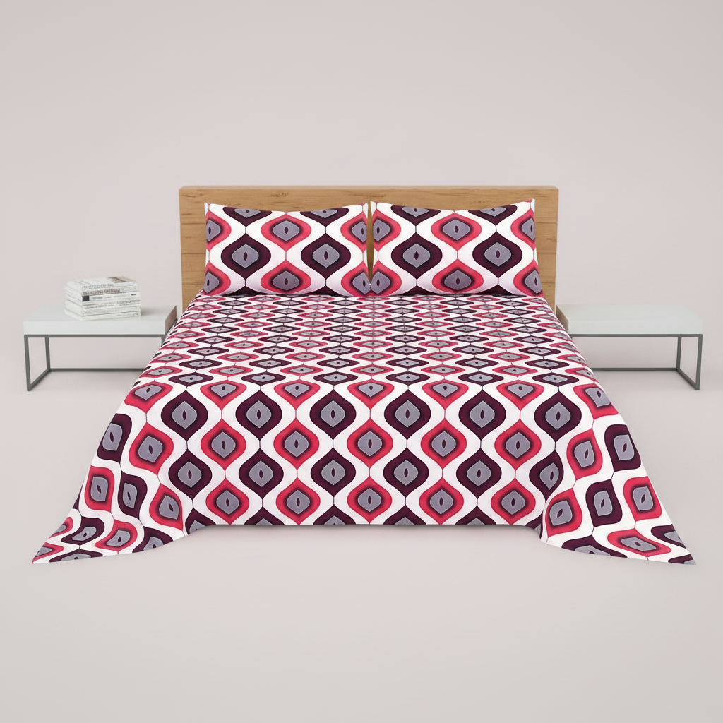 White Pink Ikat Diamond - Maximum Straight