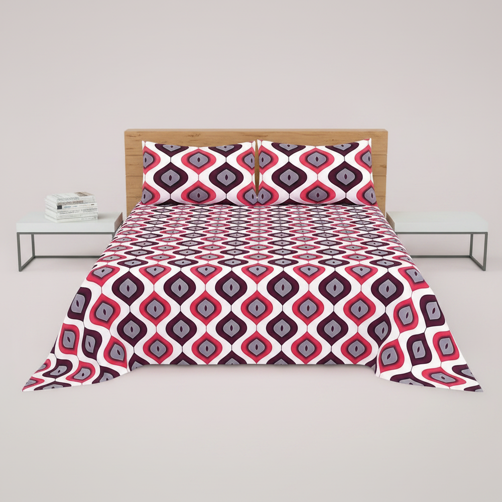White Pink Ikat Diamond - Maximum Straight