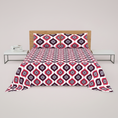 White Pink Ikat Diamond - Maximum Straight